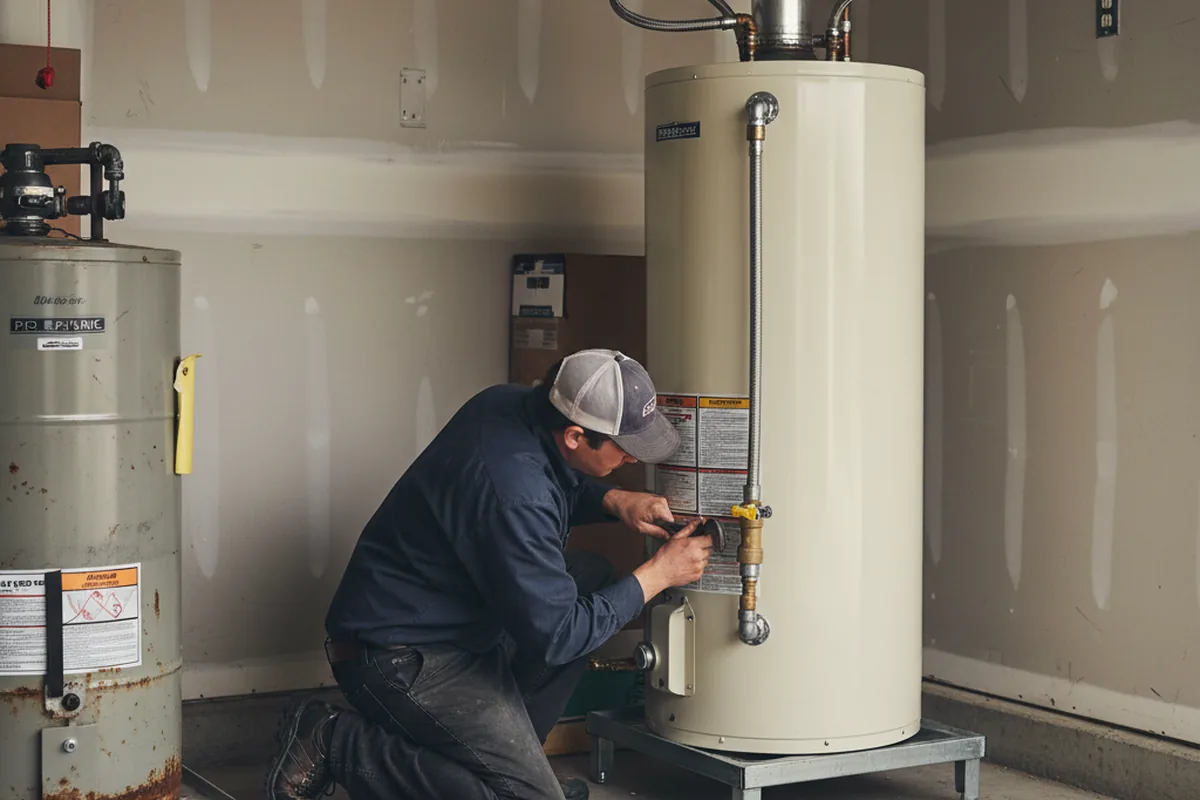 Water heater and shutoff valve replacement in Vidalia